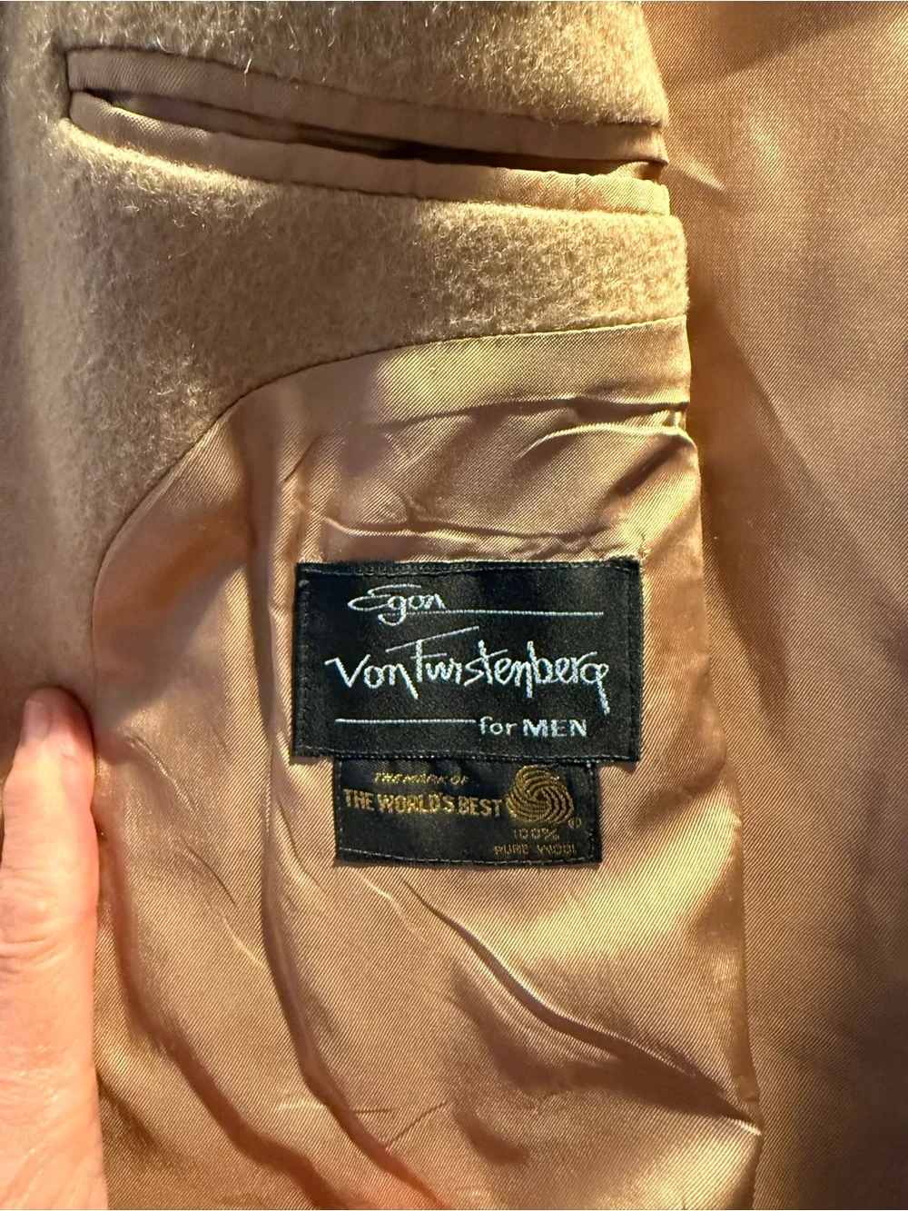 Vintage wool sportcoat by Prince Egon von Fürstenberg made in Yugoslavia 42L